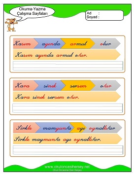 s sesi Grubu Çalışma Sayfaları